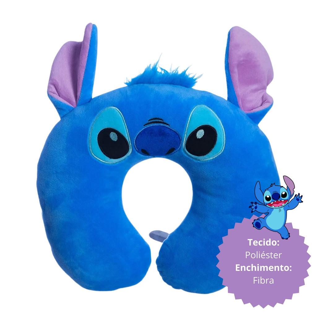 Almofada Infantil Pescoço Fibra Com Aplique Stitch Zona Criativa