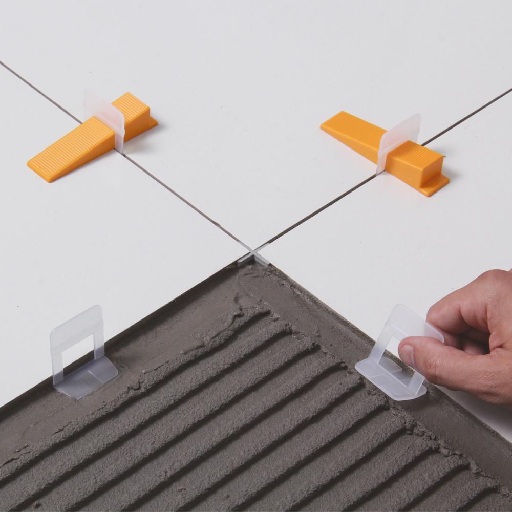 Espaçador Nivelador 1mm 50 Peças Cortag Para Revestimento Piso Rejunte