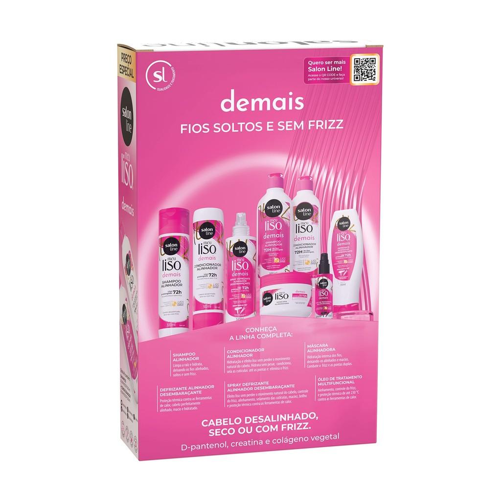 Kit Shampoo 300ml + Condicionador 200ml Meu Liso Demais