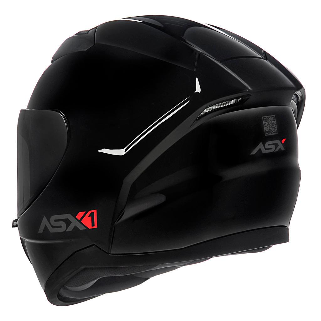 Capacete Asx Solid Brilho Preto Grafite