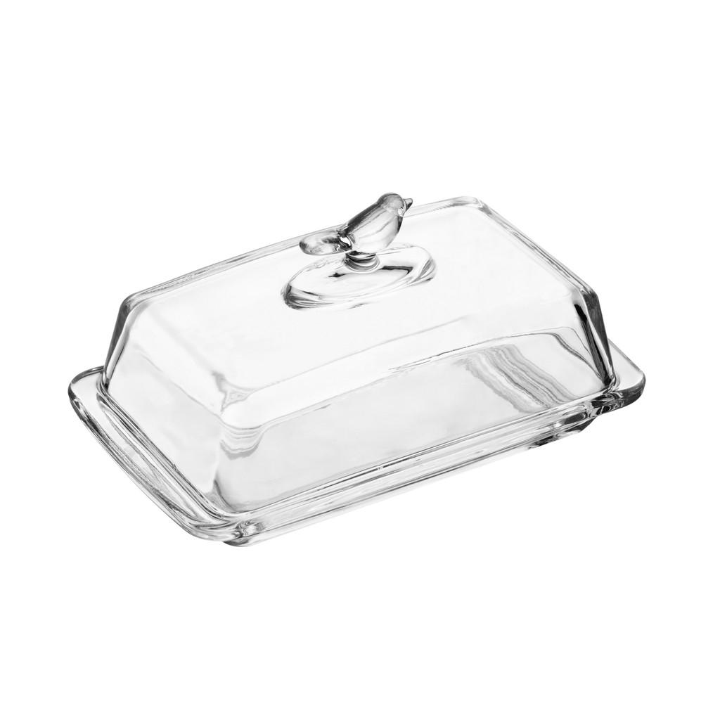 Manteigueira Retangular Com Tampa Bird 18x10x9cm Cristal Ecológico - Wolff