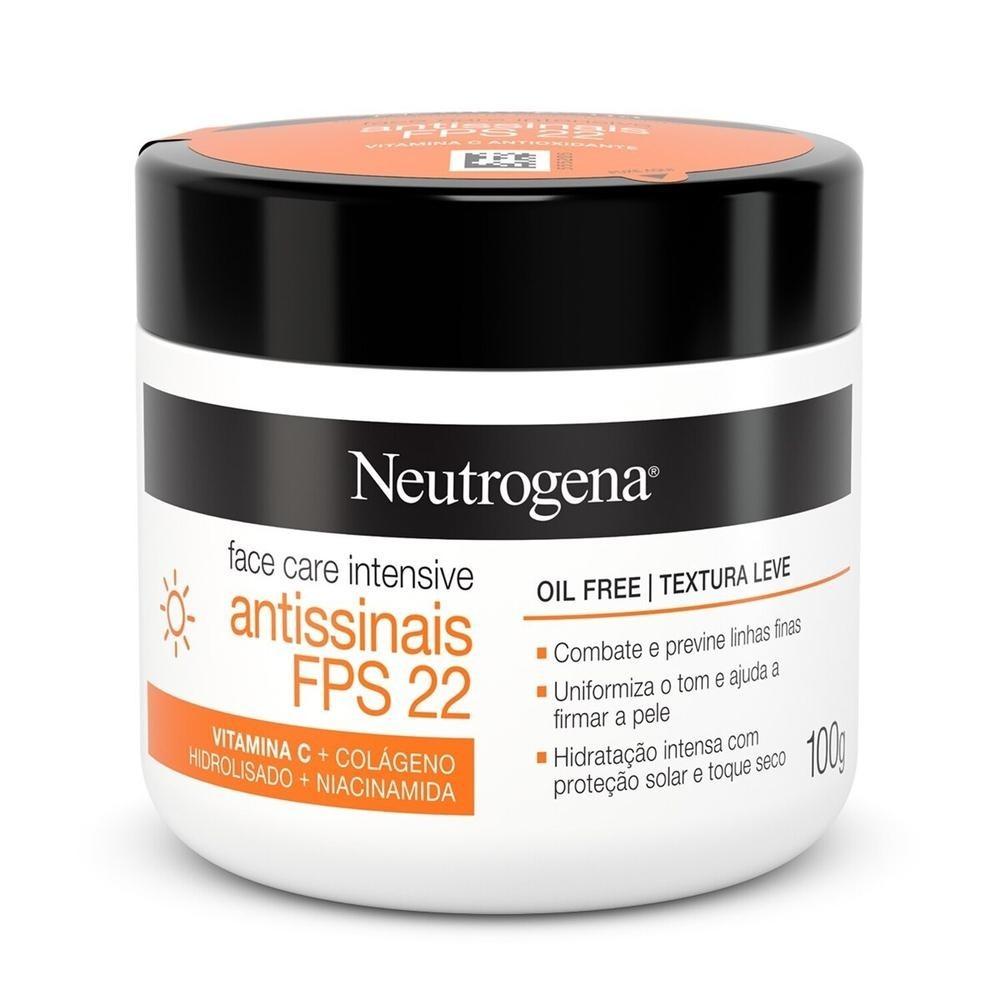 Creme Hidratante Facial Neutrogena Face Care Intensive Antissinais Fps22 100g