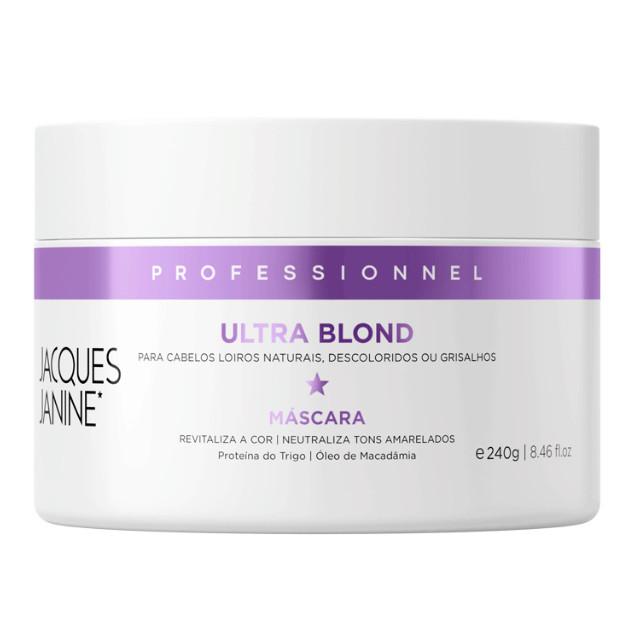Kit Jacques Janine ULTRA Blond Tratamento Matizador Shampoo Máscara 80g Ou 270g
