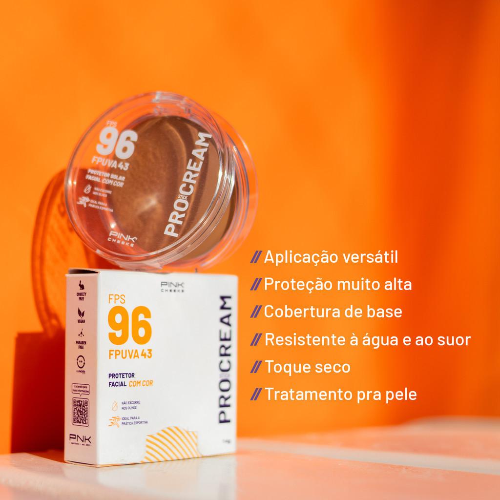 PRO Cream Protetor Solar Multifuncional Fps96 Fpuva43 14g Lançamento Pink Cheeks