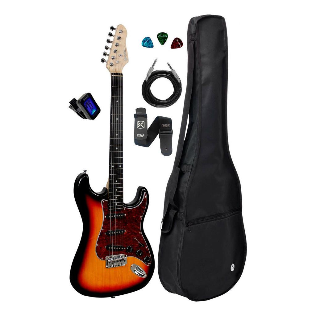 Guitarra Strato Giannini G100 3 Ts/tt+ Acessórios+ Afinador