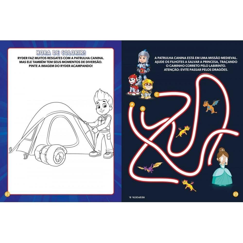 Livro Adesivos Patrulha Canina - Passatempos Animais