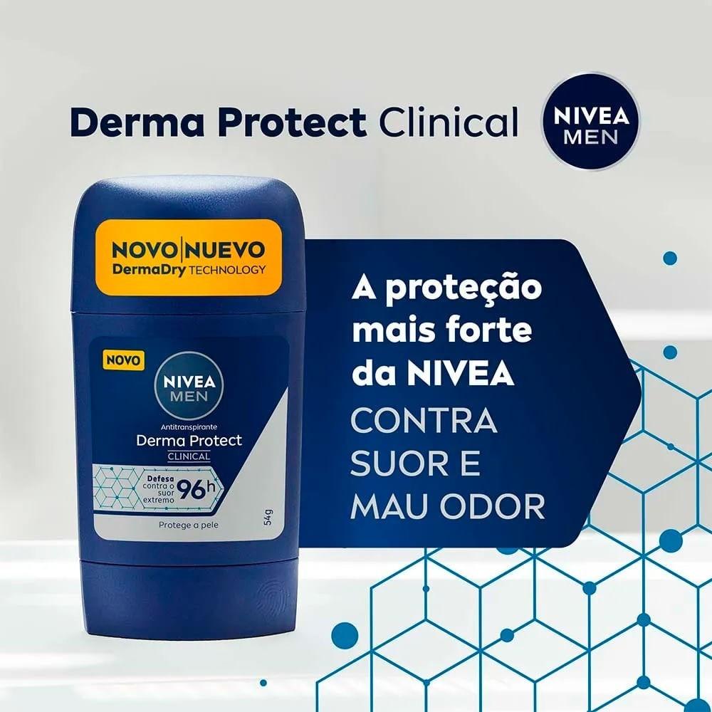 Desodorante Nivea Clinical Stick Derma Protect Masculino 54G