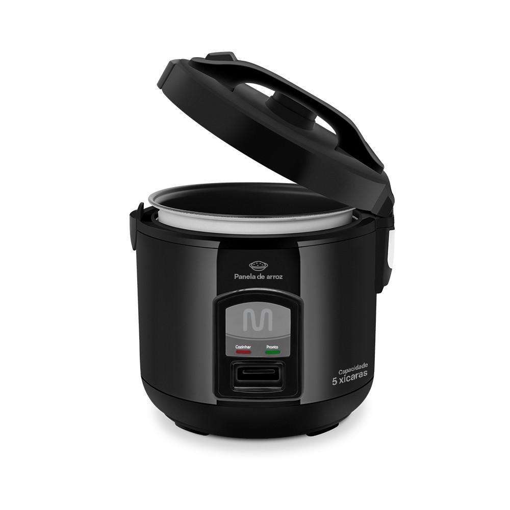 Panela De Arroz 5 Xícaras Com Função Manter Aquecido 127V 400W Preta Multi - Go003