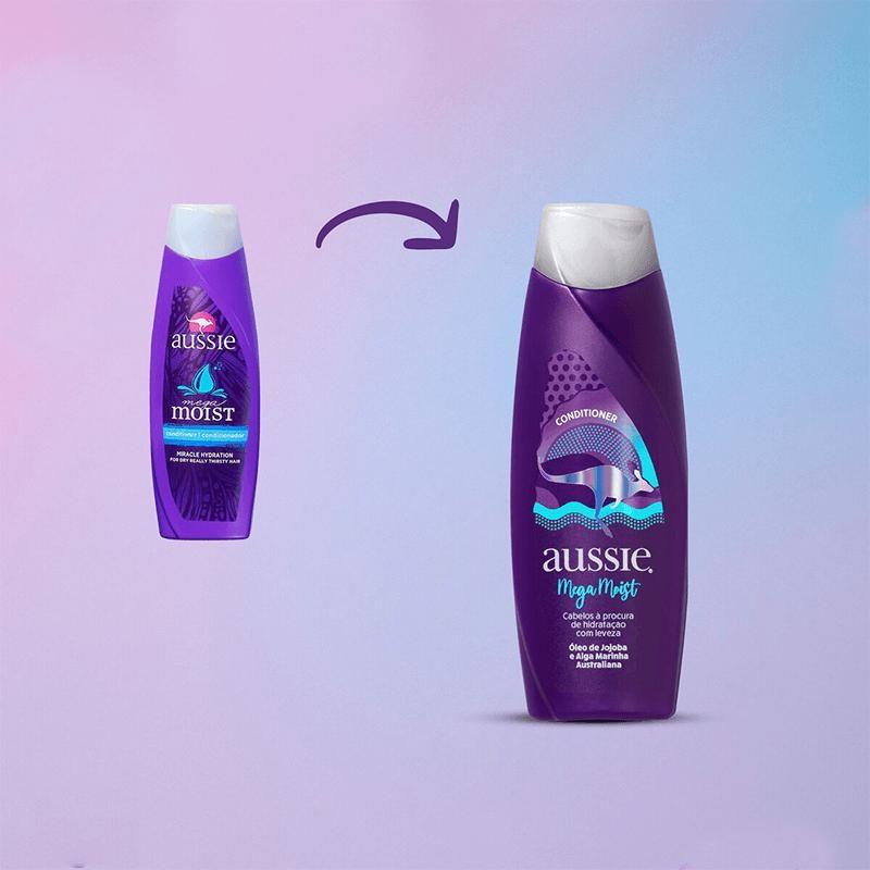 Condicionador Aussie Mega Moist 180ml