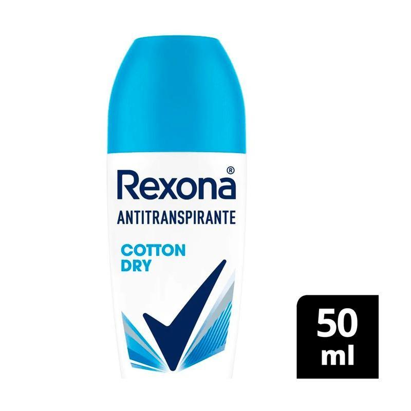 Desodorante Antitranspirante Roll On Rexona Cotton Dry 50ml
