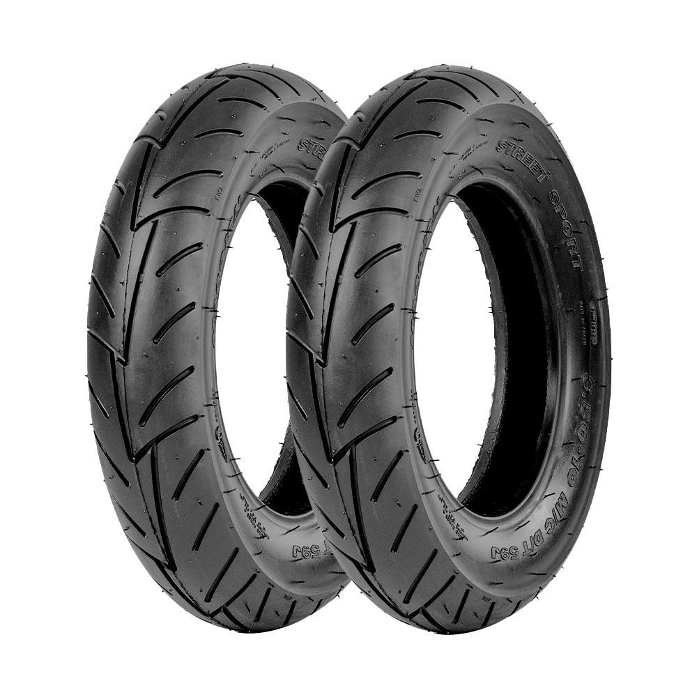 Jogo 2 Pneus De Moto Maggion Street Sport 3.50-10 59J Tl