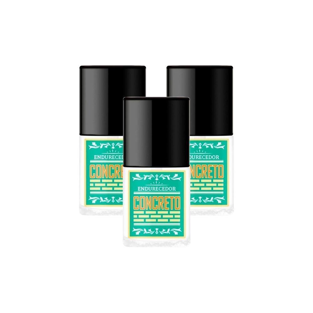 Kit Esmalte Top Beauty Sos Unhas Concreto (3 Unidades)