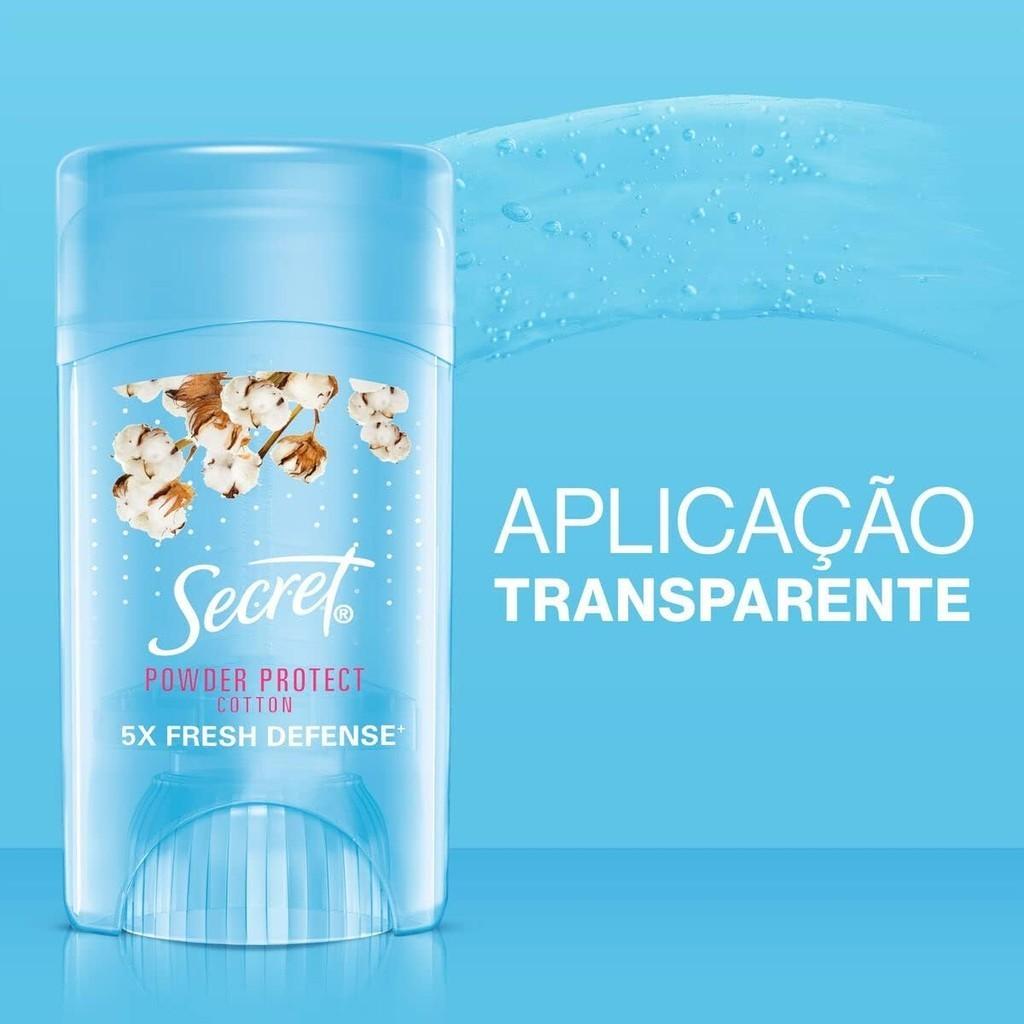 Desodorante Secret Em Gel Powder Protect Cotton 45G