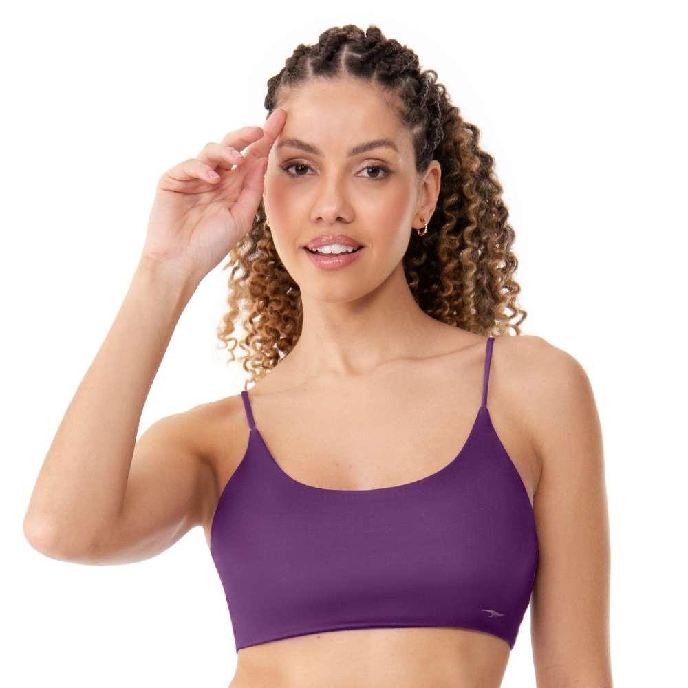 Top Fitness Básico Com Bojo Removível E Alças Finas Uva Zee Rucci