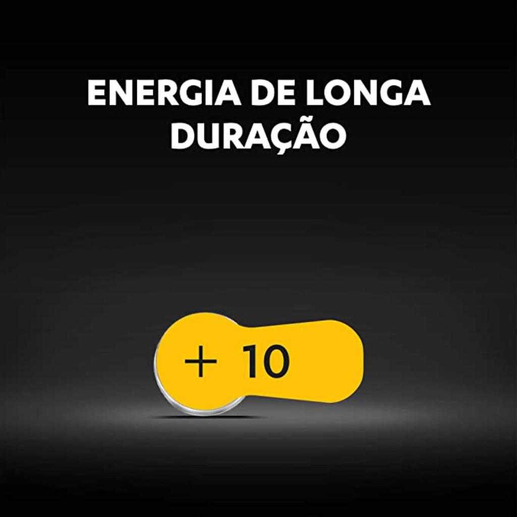 Pilha Duracell Auditiva 10 Com 6 Unidades