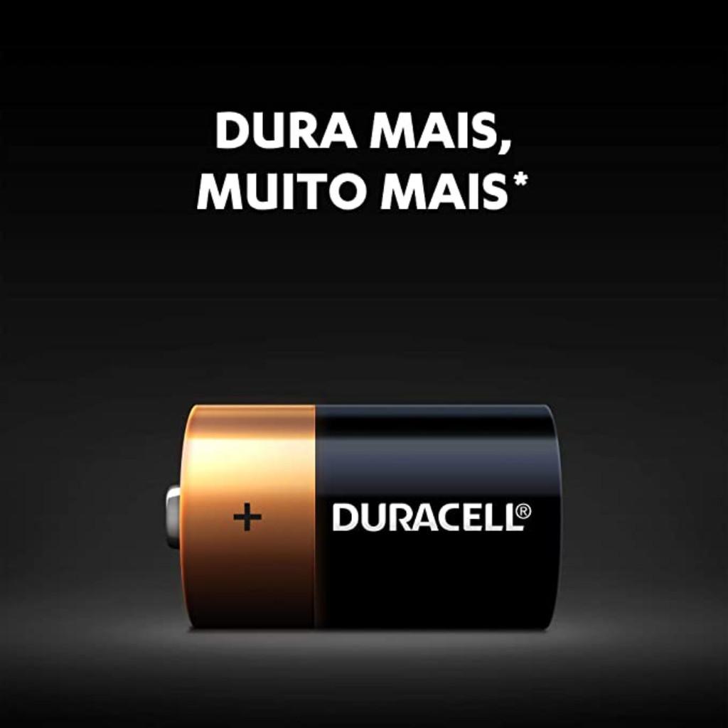 Pilha Alcalina C Média Duracell Com 2 Unidades