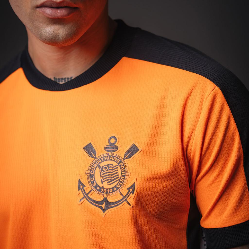 Camisa Corinthians Urban Laranja Masculina Oficial