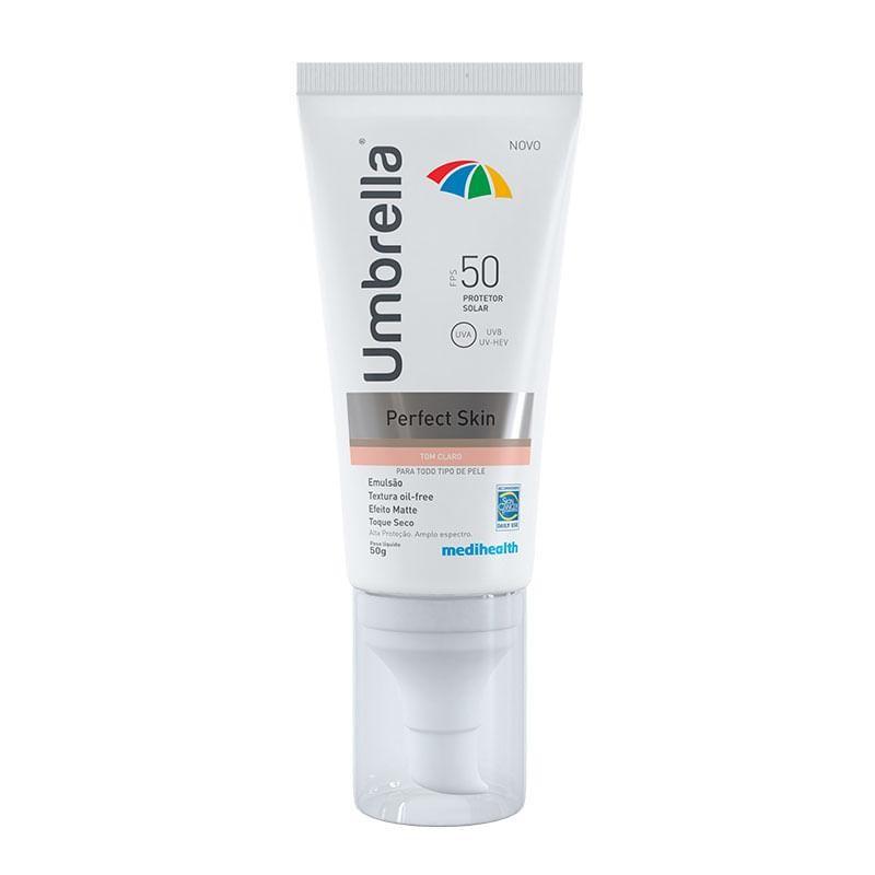 Protetor Solar Facial Umbrella Perfect Skin Fps50 Tom Claro 50g