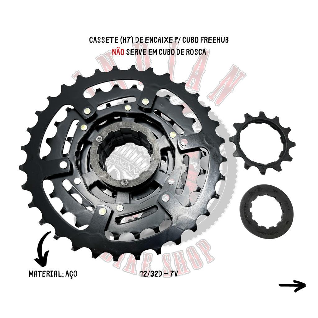 Cassete 7V Shimano Cs-hg200 12/32d - Preto