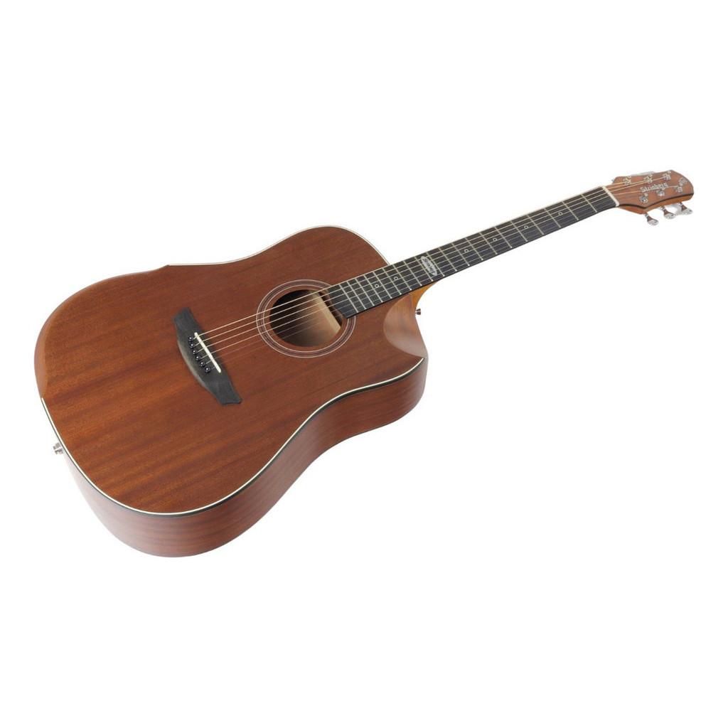 Kit Violão Strinberg Elétrico Folk Sd301hcr Efeitos Completo