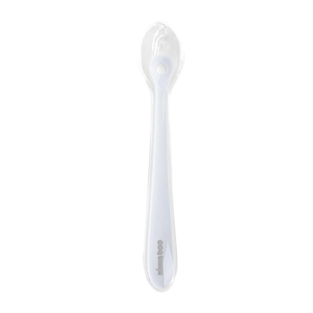 Colher De Silicone Com Caixa 1pc Blue Kikkaboo