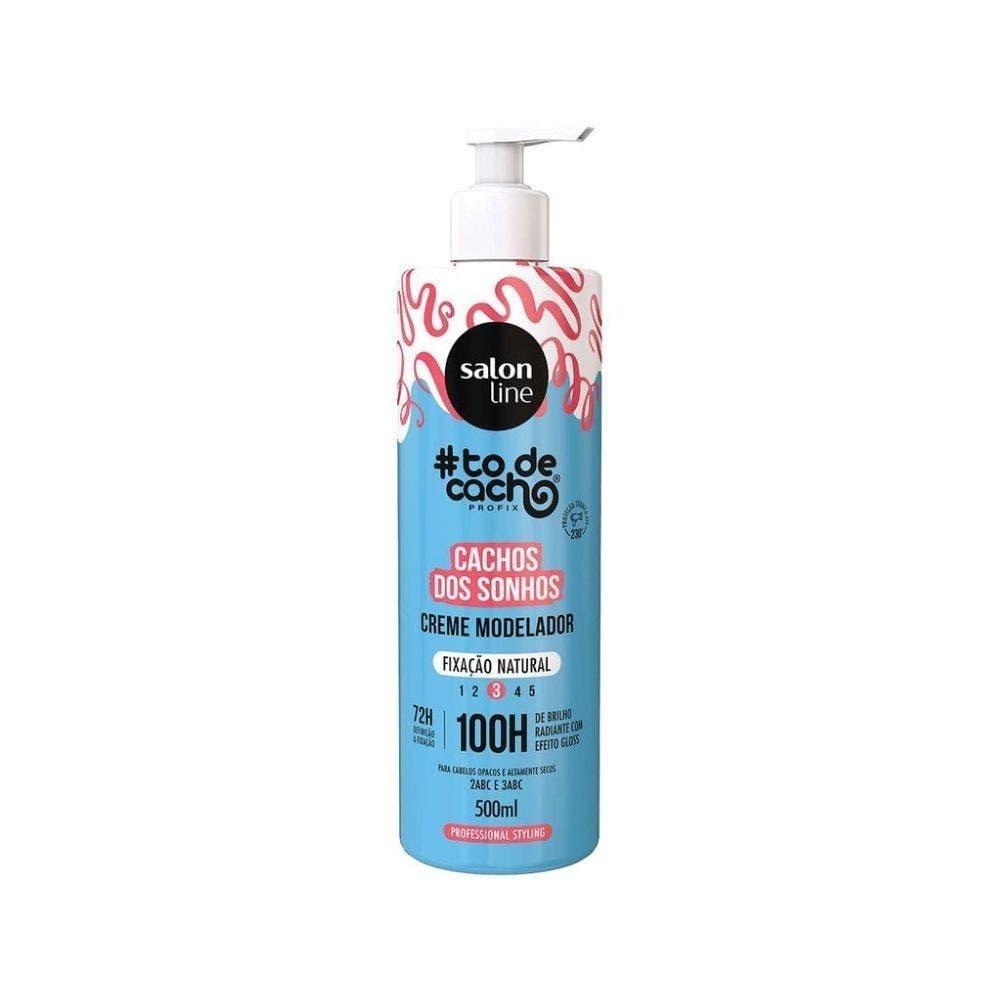 Creme Modelador Salon Line #tdc Cachos Dos Sonhos Fixação Natural 500ml