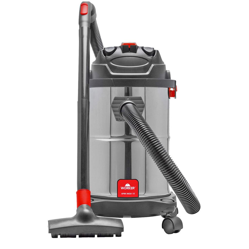 Aspirador Veicular Profissional Inox De Pó E Água Portátil 15L 1400w Worker
