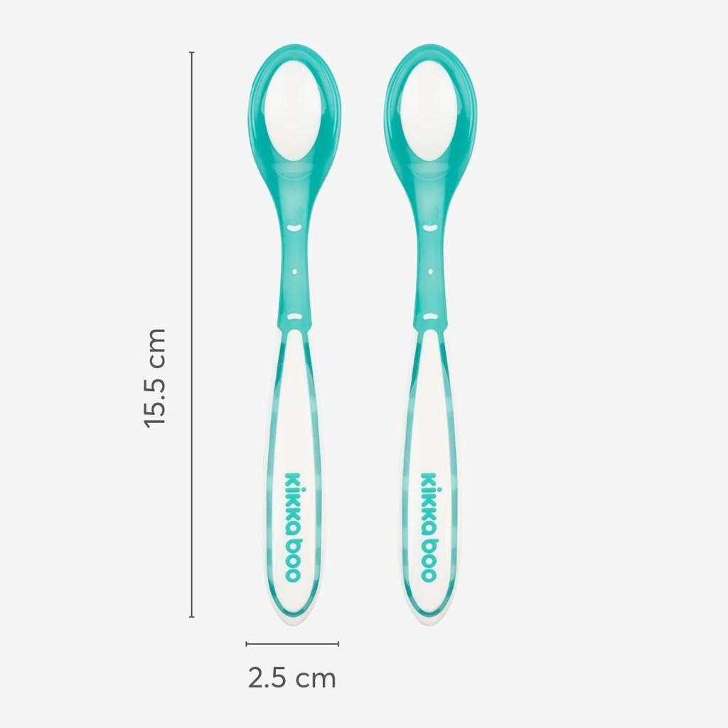 Colher Sensitiva 2pcs Boo Mint Kikkaboo