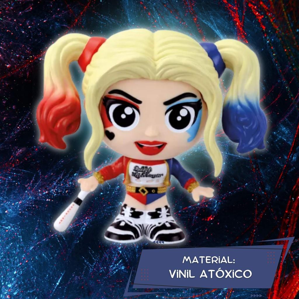Fandom Box Arlequina - Liga Da Justiça - Boneco Colecionável Vinil Atóxico Lider