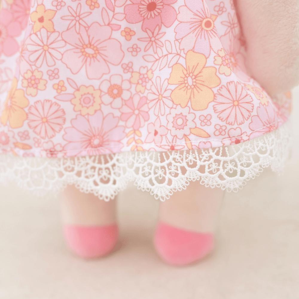 Roupa De Boneca Metoo Vestido Vintage Flowers Com Cabide