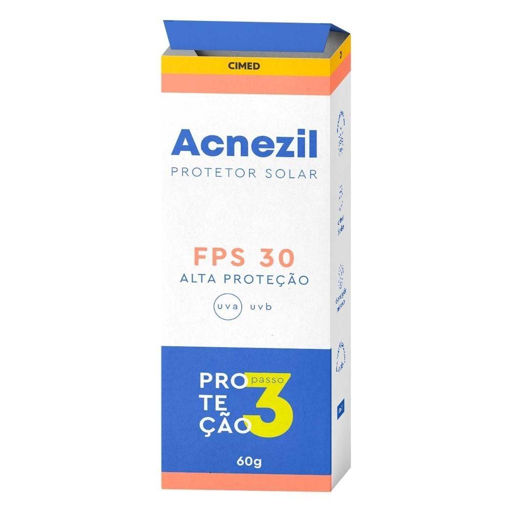 Protetor Solar Facial Acnezil FPS 30 Oil Control 60g
