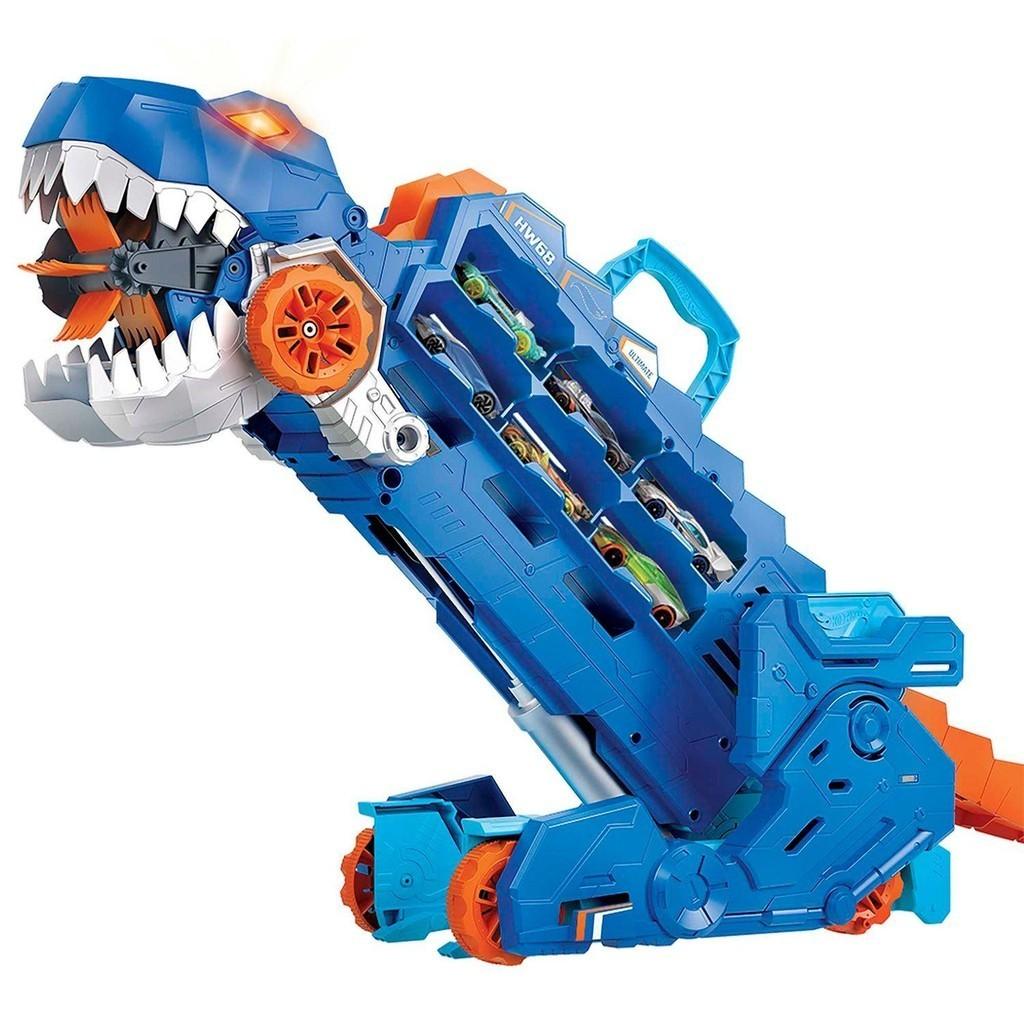 Hot Wheels City Pista Super Reboque De T Rex - Mattel