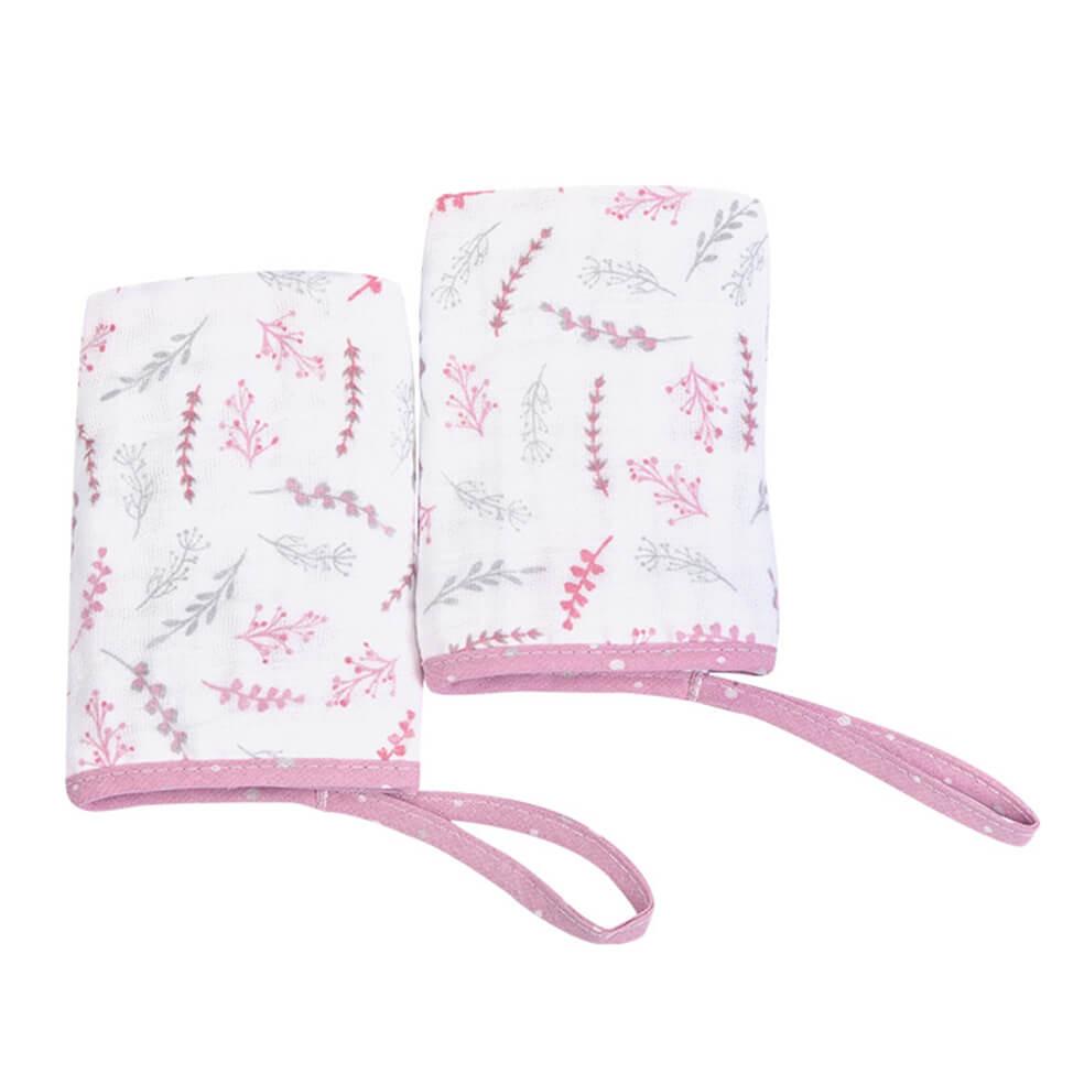 Kit Pano De Boca Loupiot Temas Soft Flores - 2 Peças