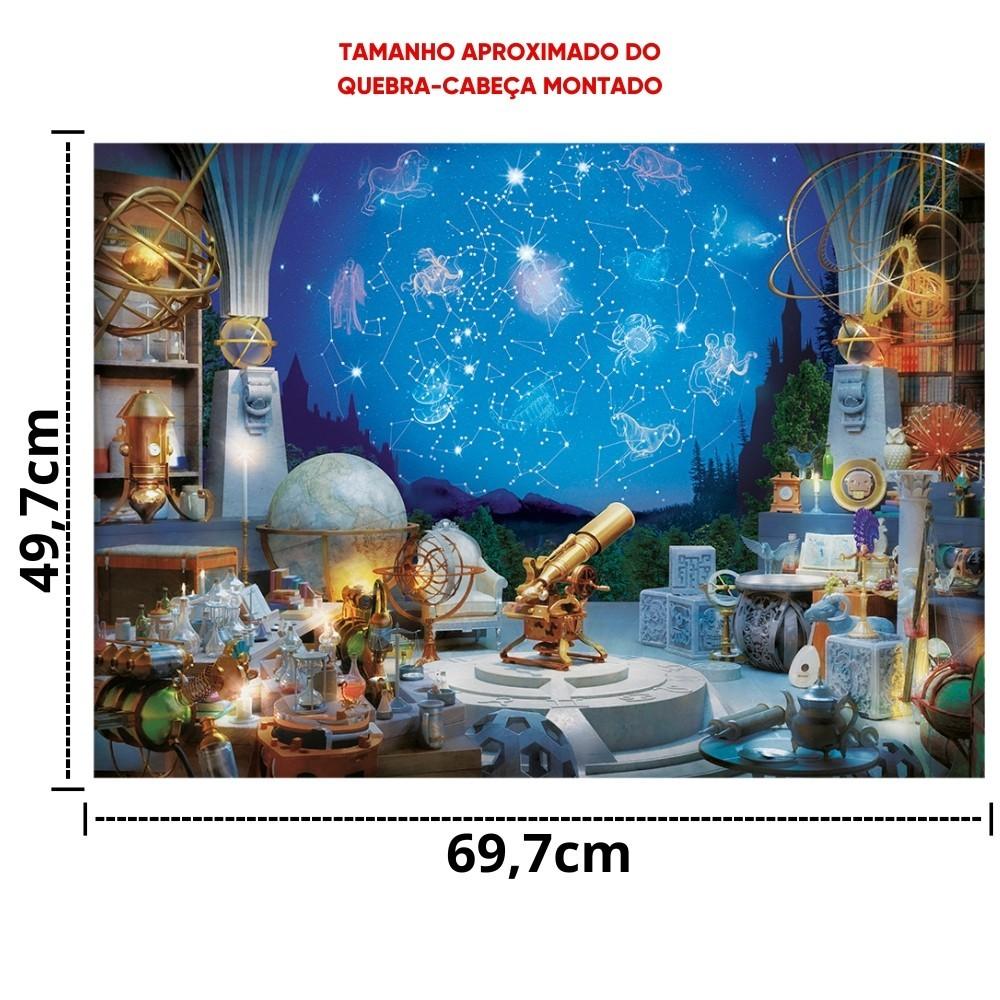 Quebra Cabeça Constelações 1000 Peças Grow Puzzle Jogos Didático Planetas Astrônomia Estrelas Viagem