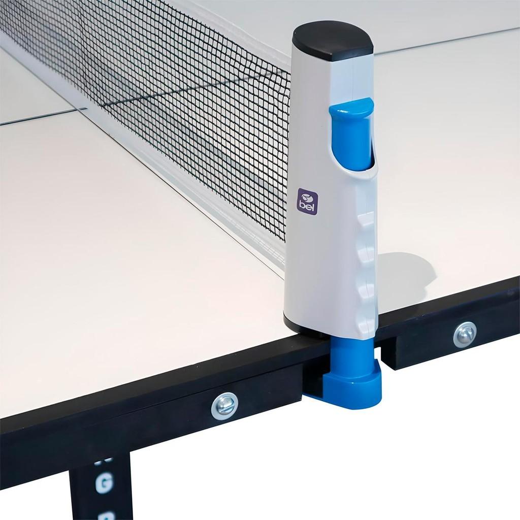 Mini Mesa De Ping-pong Com Kit 1 Rede Retratil + 2 Raquetes + 3 Bolinhas - Bel