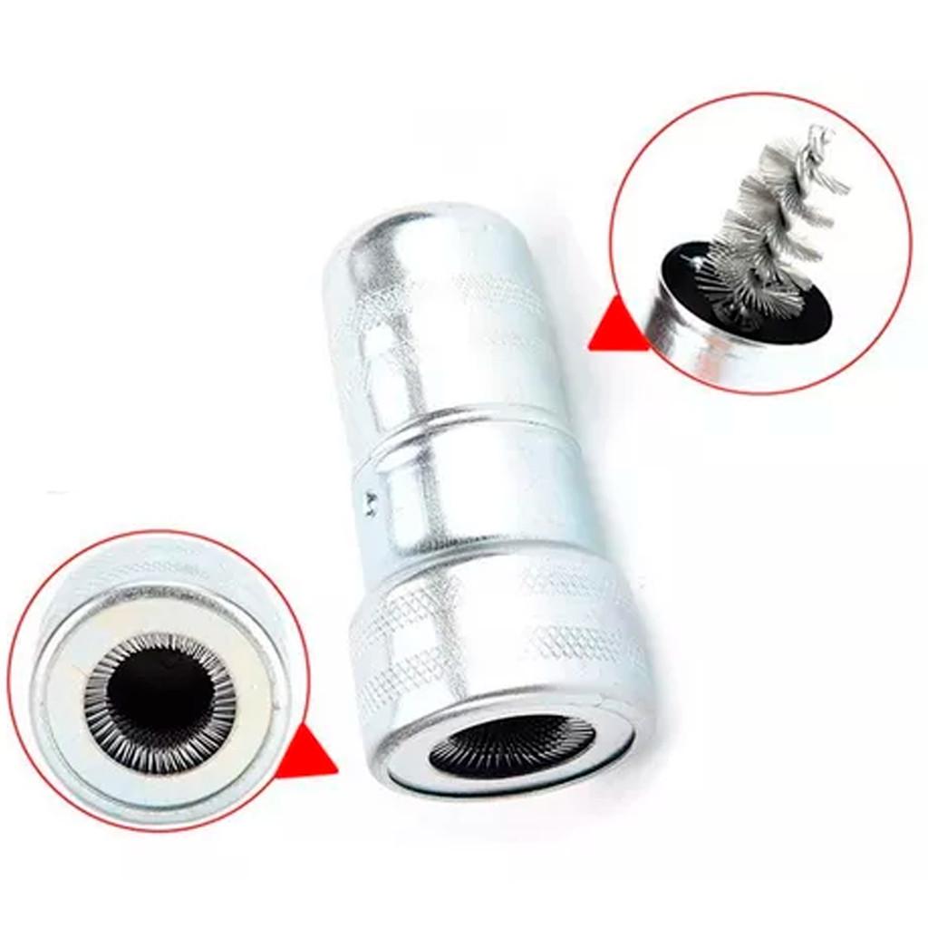 Limpador Para Polo De Bateria De Carro E Moto Automotivo Escova Alta Limpeza Profissional