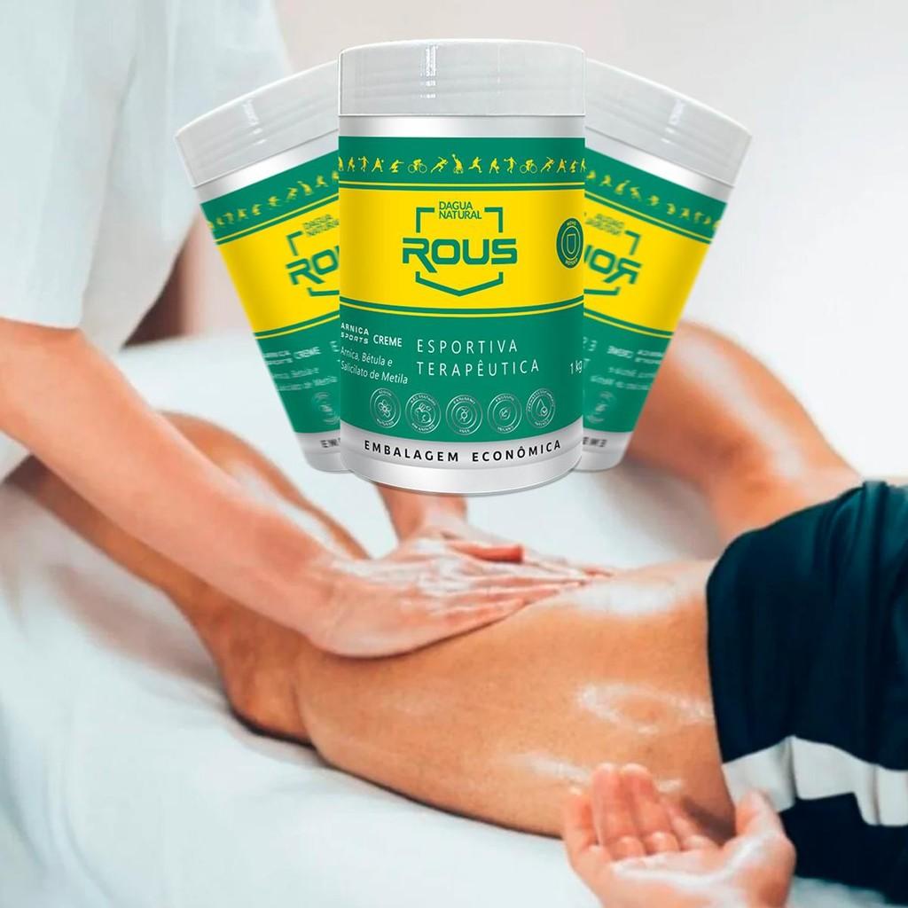 Pote Creme De Massagem Esportiva Dagua Natural Arnica Sports 1kg Relaxante E Terapêutico