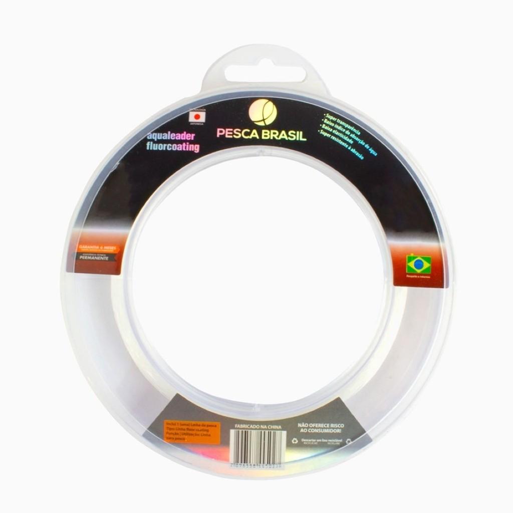 Linha Leader Fluorcarbon 0.37mm 60m Transparente - Pesca Brasil