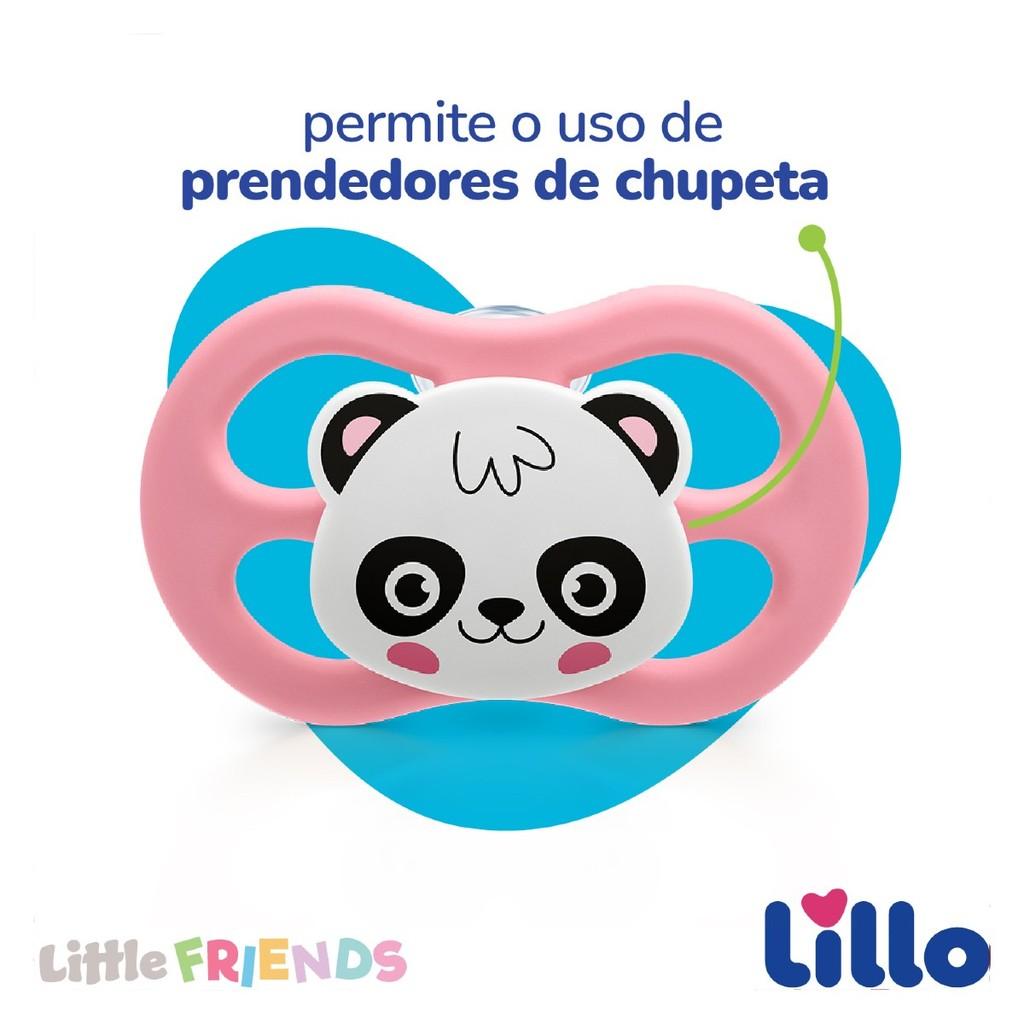 Chupeta Little Friends Bico De Silicone 6m+ Rosa - Lillo