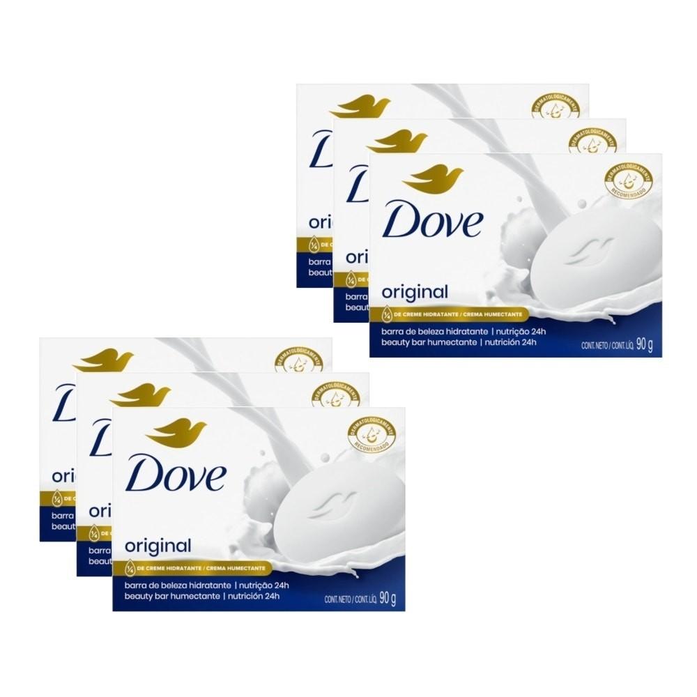 Kit Sabonete Dove Tradicional 90g C/6un
