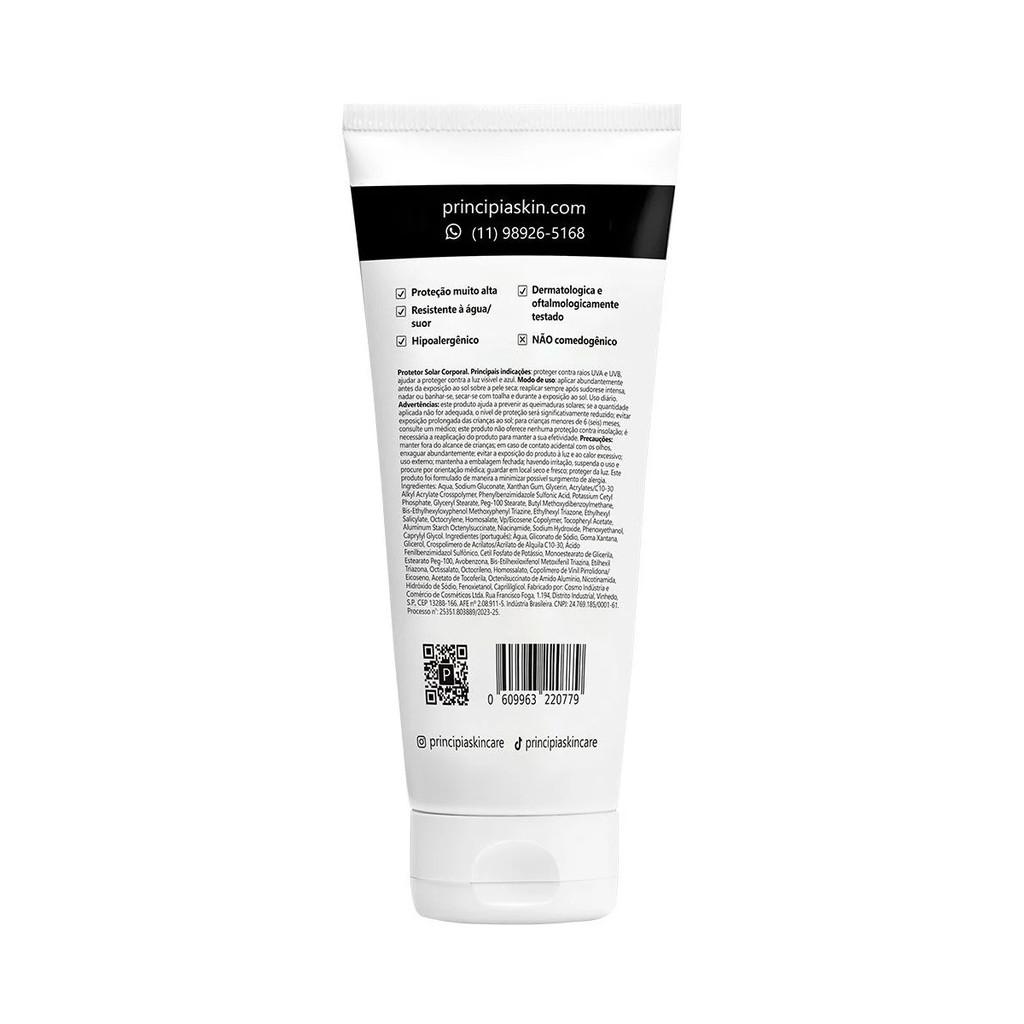 Protetor Solar Principia 29 Mix De Filtros Uv + 2 Niacinamida Fps60 Ps-03 200ml