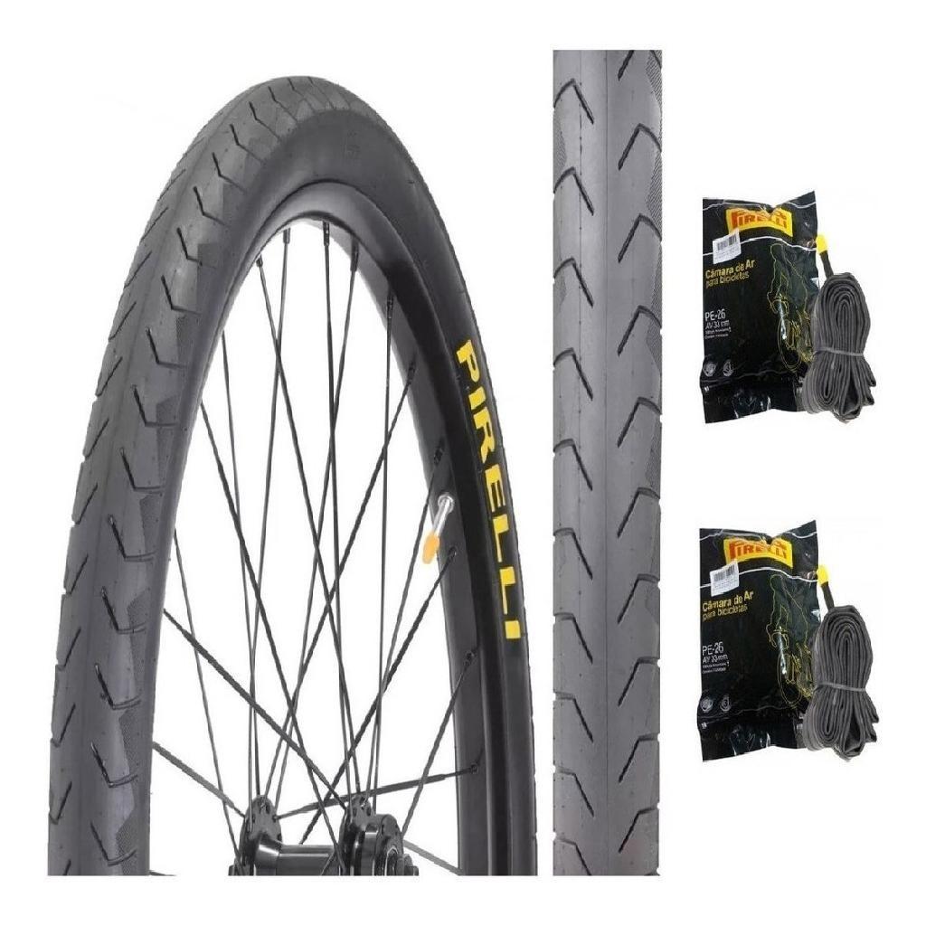 Par Pneus Pirelli Phantom Slick Aro 26x1.50 + 2 Câmaras Pirelli