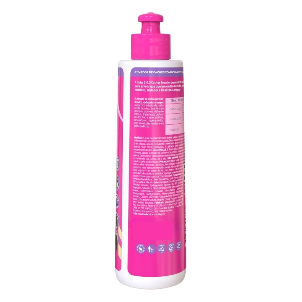 Ativador De Cachos Definição Nutrição Teen Salon Line 300ml