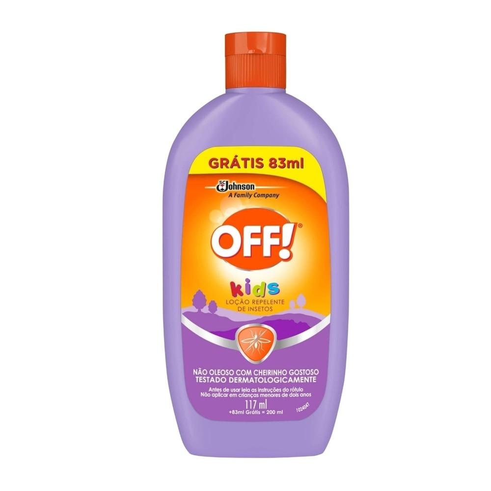 Locao Repelente Off Kids 117ml Gratis 83ml
