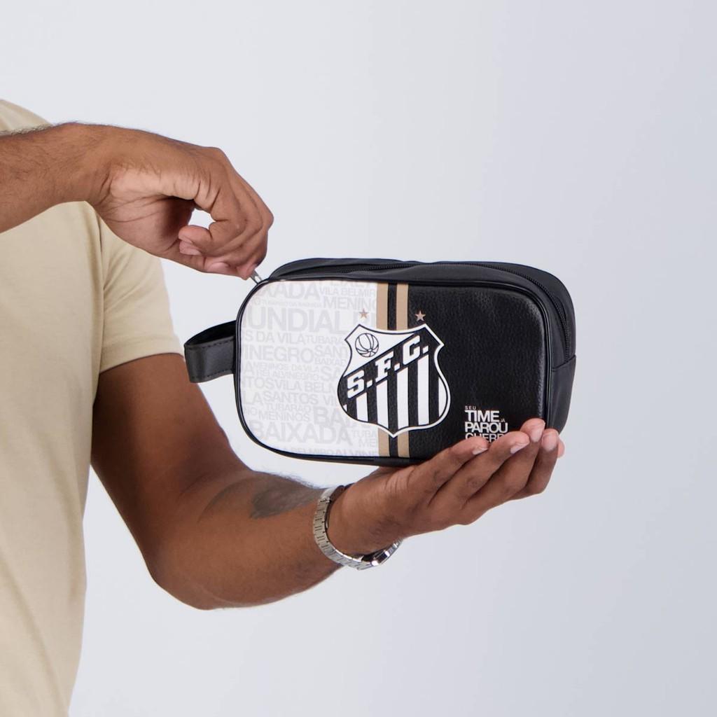 Necessaire Santos Preta E Branca