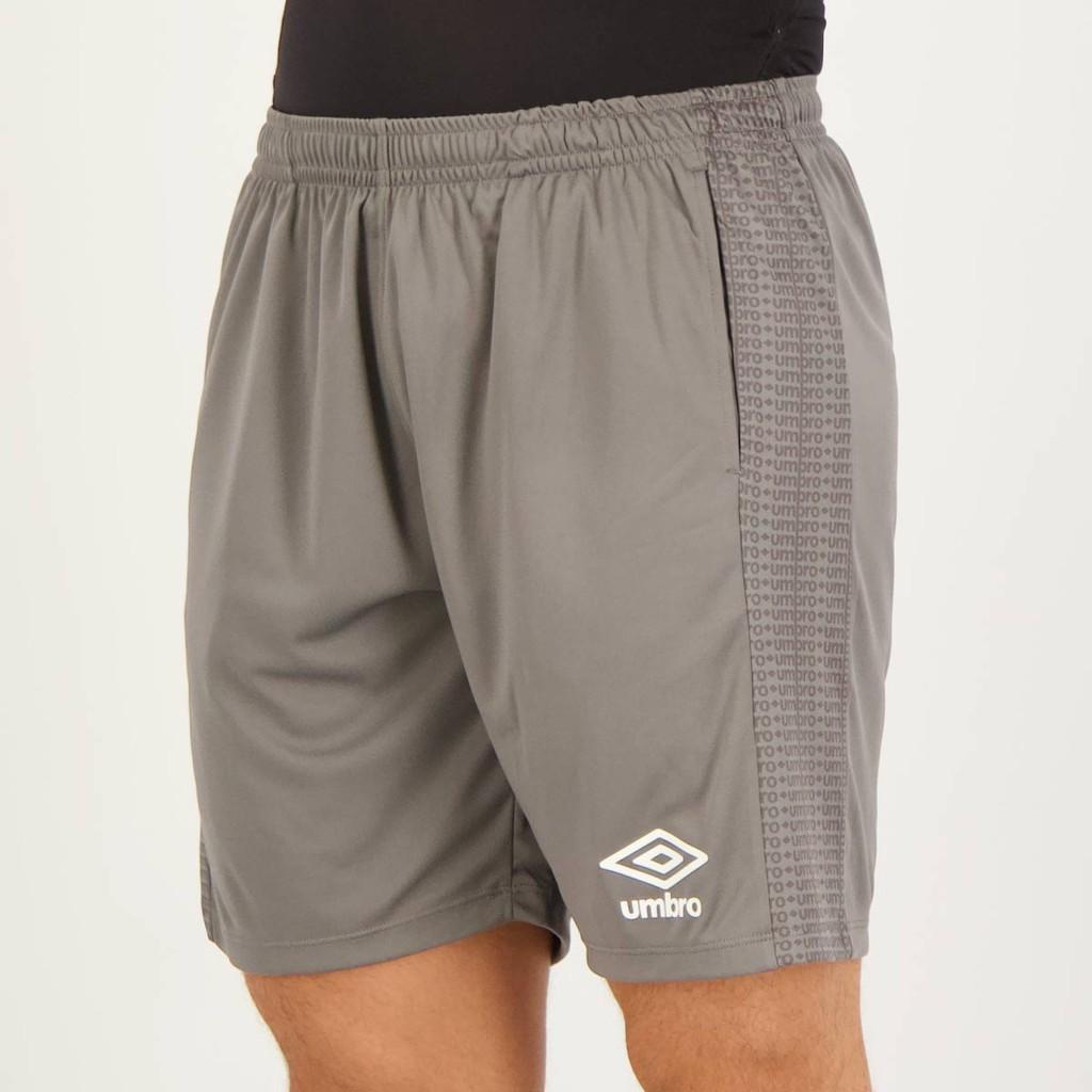 Calção Umbro Maximum Diamond Com Bolso Cinza