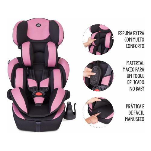 Cadeirinha Infantil Carro 09 Á 36 Kg Athenas Tutti Baby Rosa
