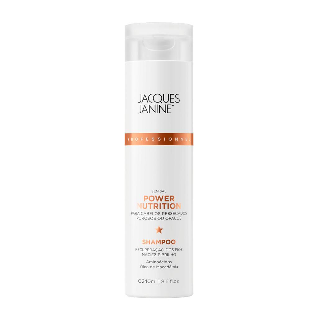 Shampoo Cabelos Ressecados Sem Sal Power Nutrition Jacques Janine 240ml