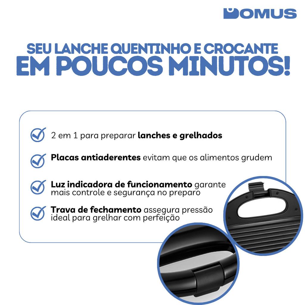 Sanduicheira Grill 2 Em 1 Elgin Brunch Time Antiaderente 127v Ou 220v