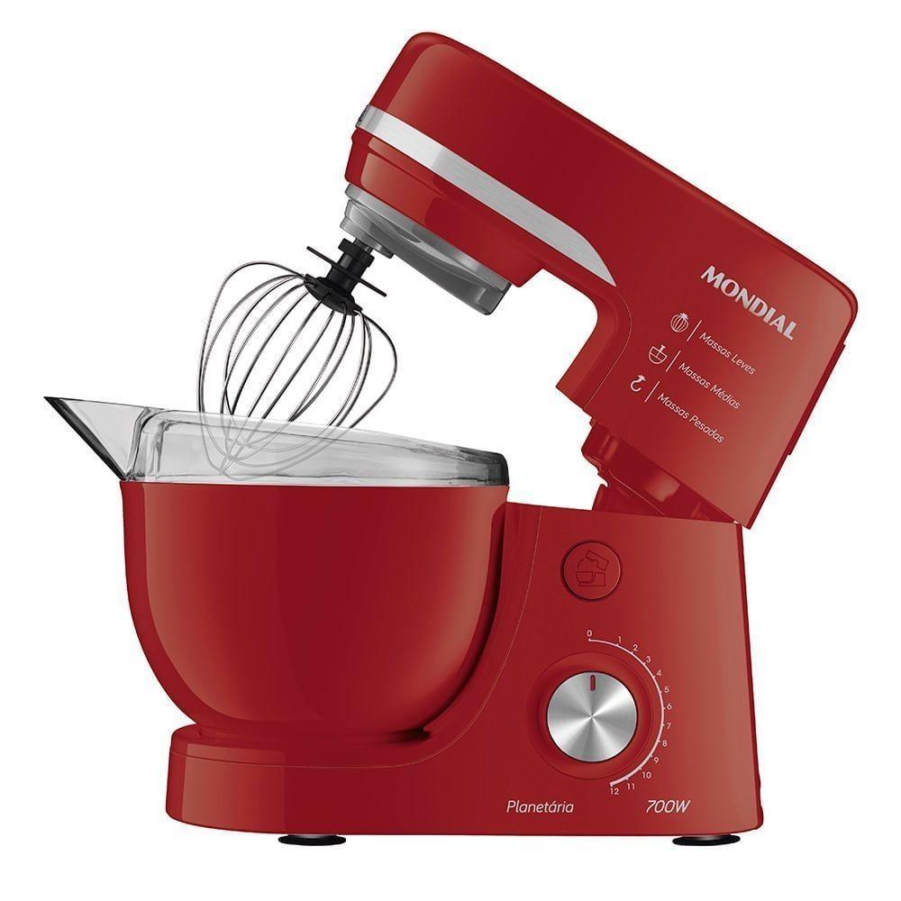 Batedeira Planetária Mondial Bp-03-r 127v Vermelho